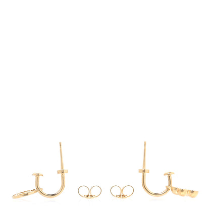 Louis Vuitton Brass Blooming Earrings Gold 3 of 5