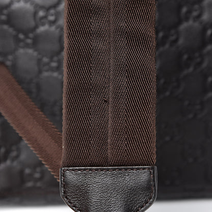 Gucci Guccissima Medium Classic Backpack Dark Brown 11 of 11