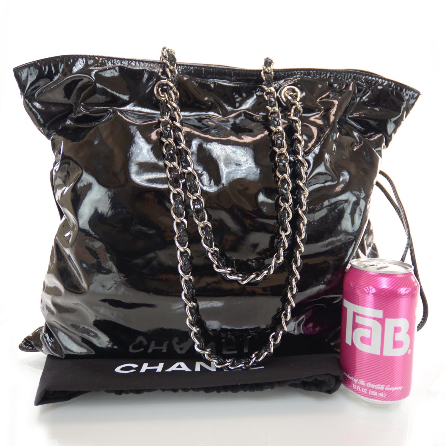 Chanel Patent Bonbons Shopper Tote Black 3 of 8