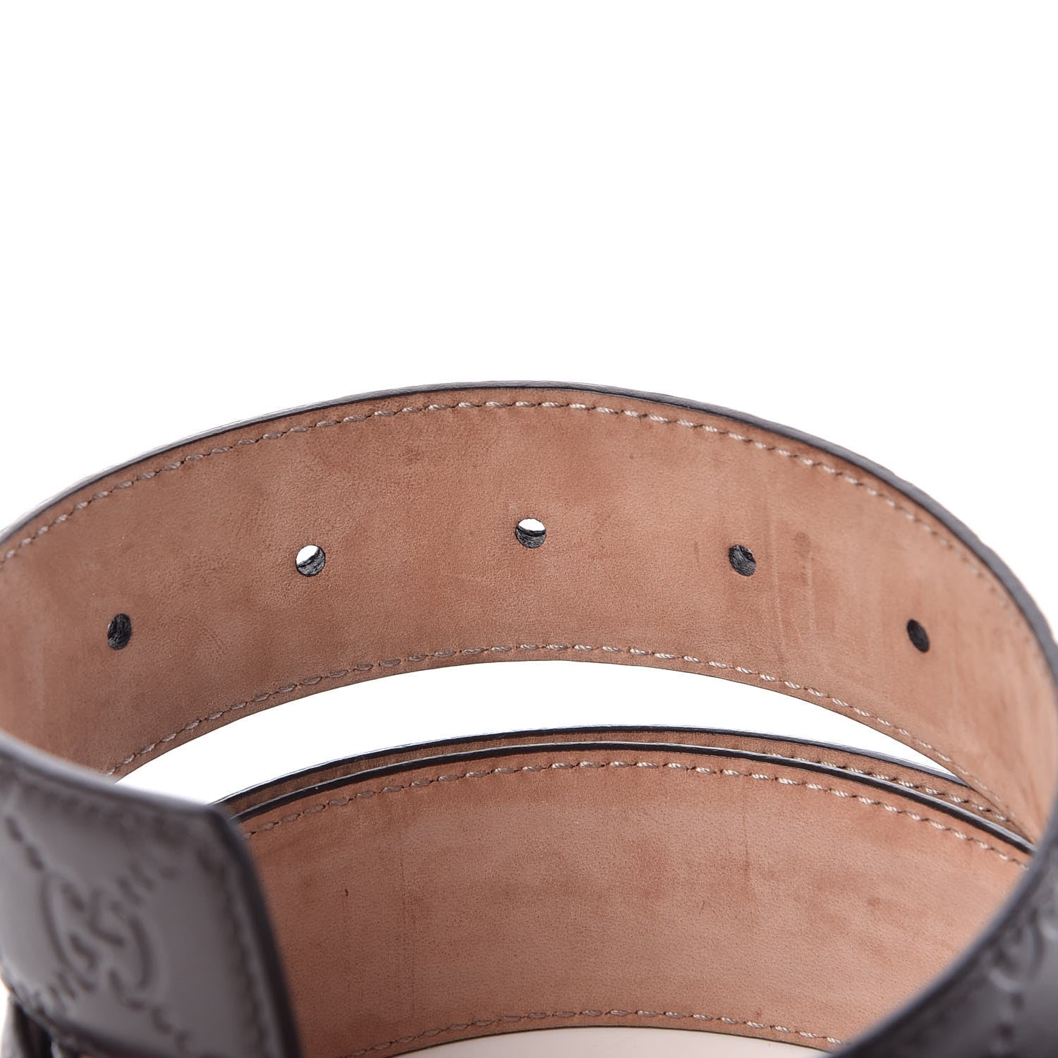 Gucci Guccissima Signature Belt 95 38 Dark Brown 5 of 8