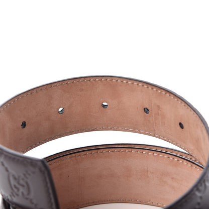 Gucci Guccissima Signature Belt 95 38 Dark Brown 5 of 8