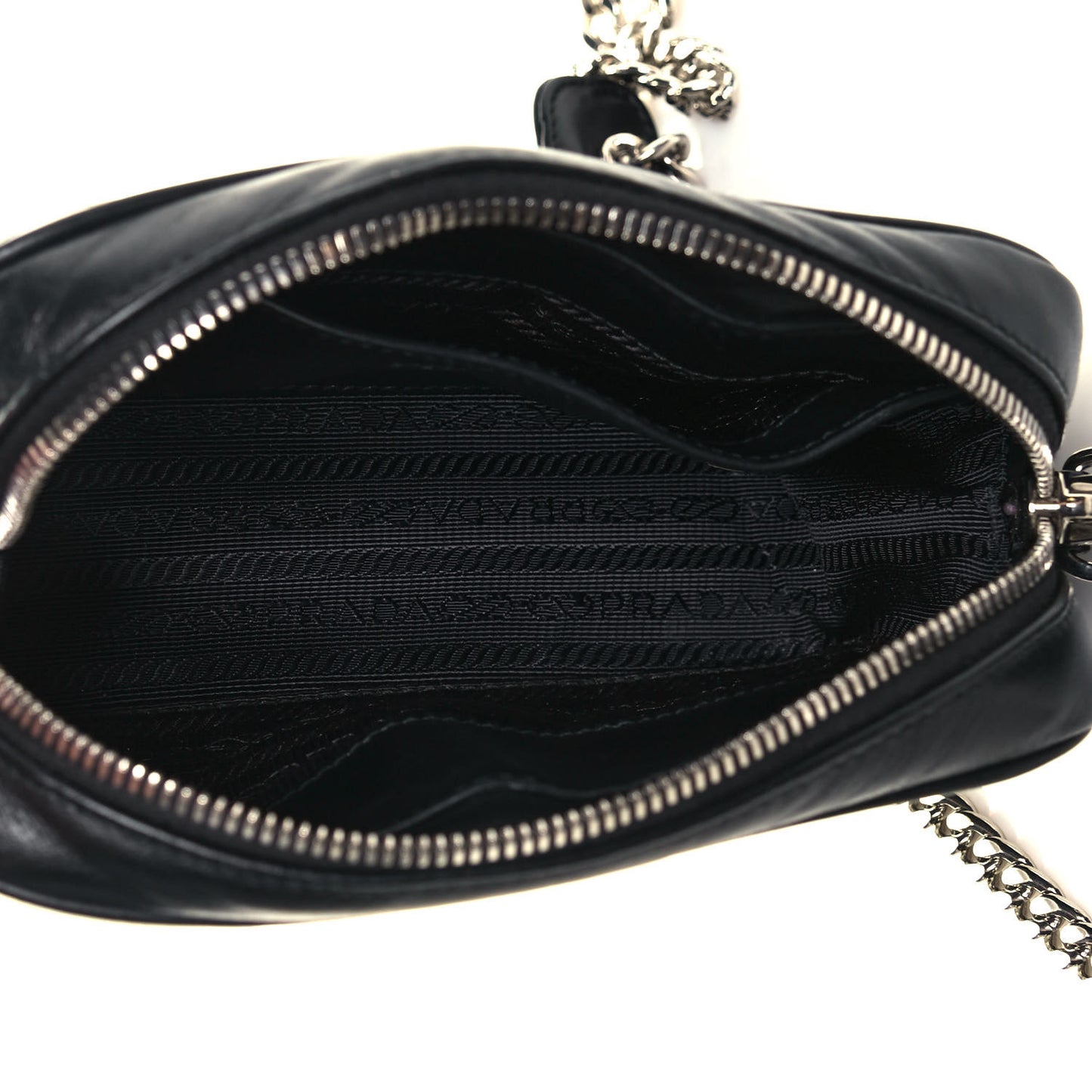 Soft Calfskin Diagramme Camera Bag Black