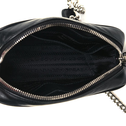 Prada Soft Calfskin Diagramme Camera Bag Black 5 of 10