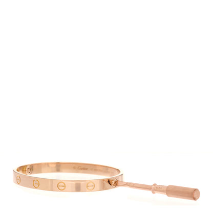 Cartier 18K Pink Gold LOVE Bracelet 17 3 of 8