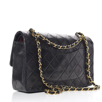 Chanel Lambskin Quilted Medium Double Flap Black 4 of 19