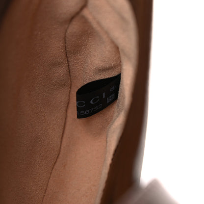 Gucci GG Supreme Monogram Azalea Calfskin Web Mini Jackie 1961 Hobo Beige Ebony Brown Sugar 7 of 10