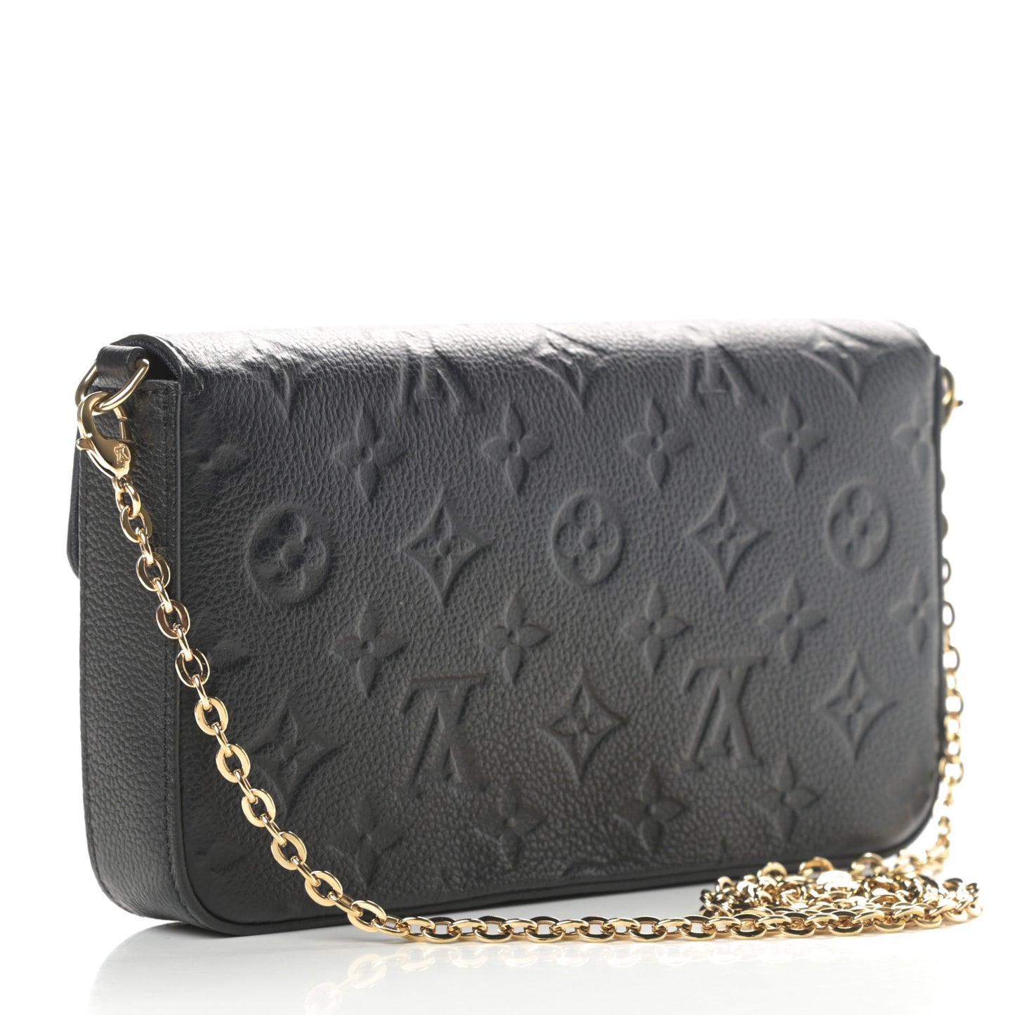 Empreinte Pochette Felicie Chain Wallet Black