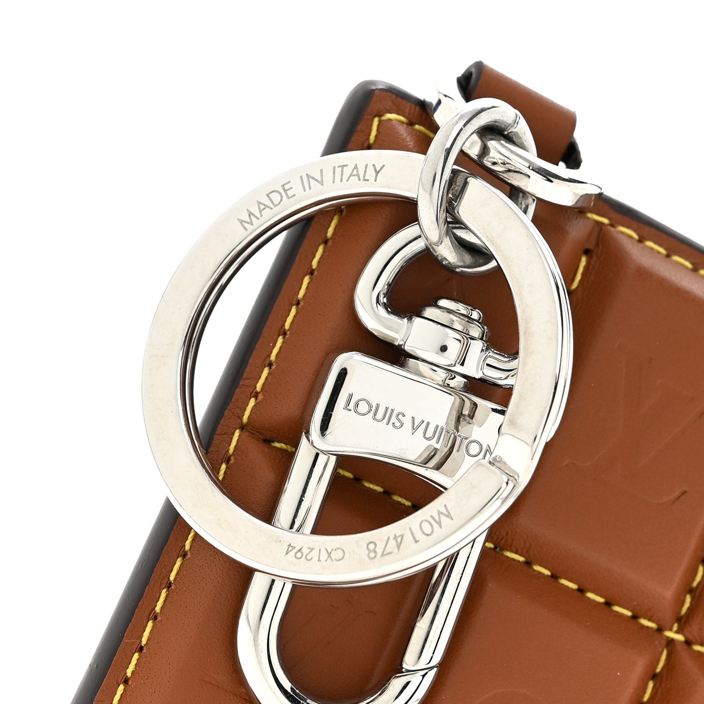 Monogram LV Chocolate Bar Bag Charm Key Holder