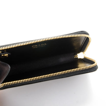 Prada Saffiano Zip Key Pouch Nero Black 5 of 7
