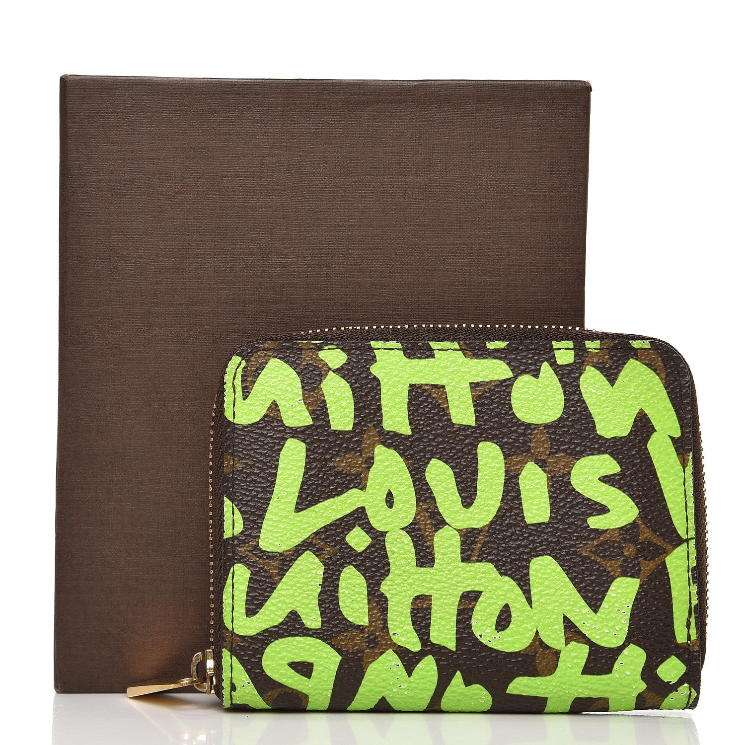 Louis Vuitton Monogram Graffiti Zippy Coin Purse Wallet Green 9 of 9