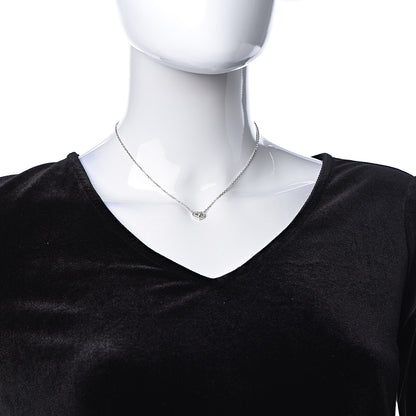 Cartier 18K White Gold Diamond Hearts and Symbols Necklace 2 of 7