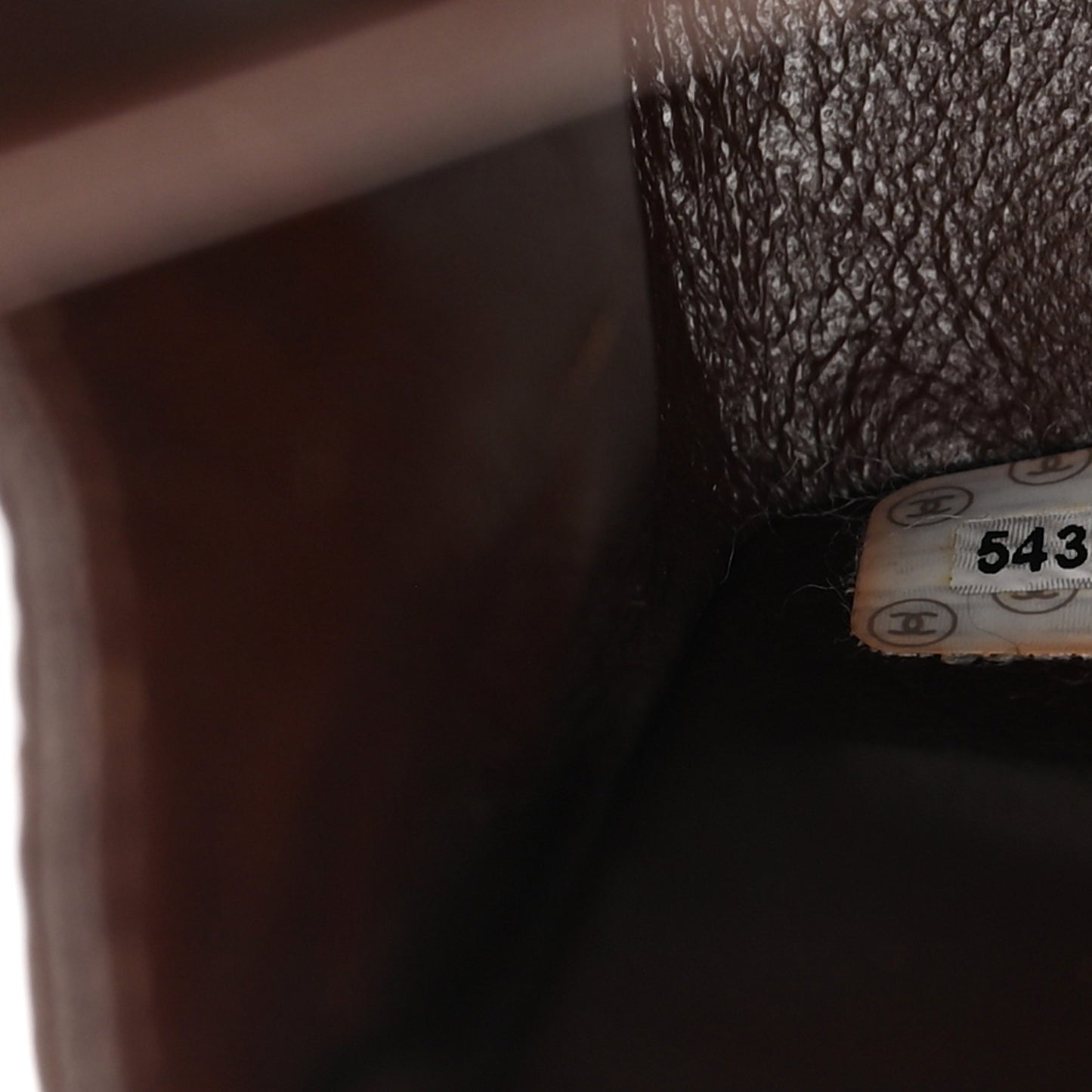 Lambskin Quilted Small Double Flap Dark Brown