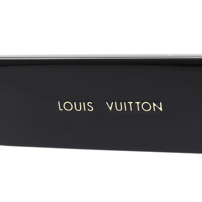 Louis Vuitton Acetate LV Circle Large Cat Eye Sunglasses Z2642U Black 5 of 7