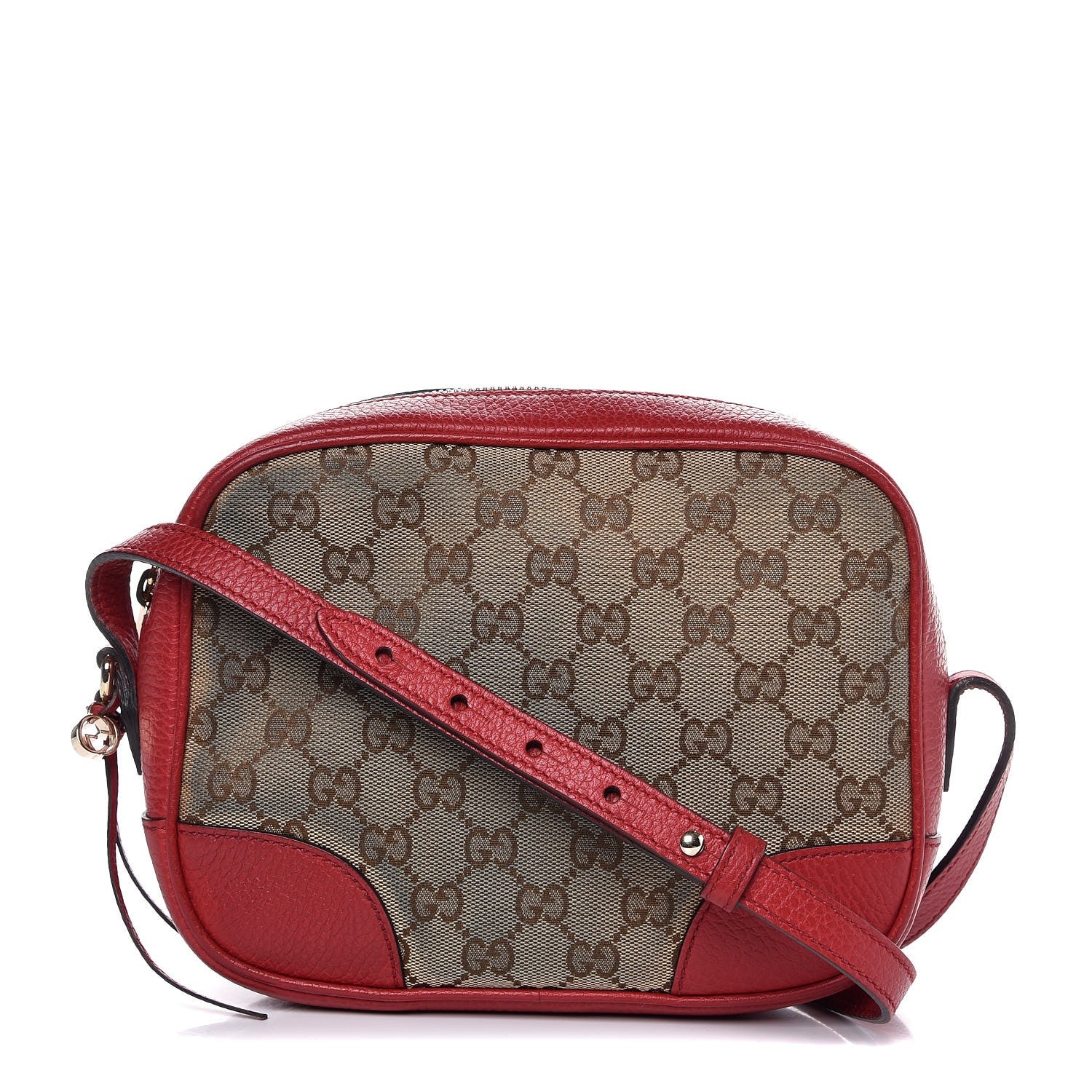 Gucci Monogram Mini Bree Messenger Bag Red 1 of 9