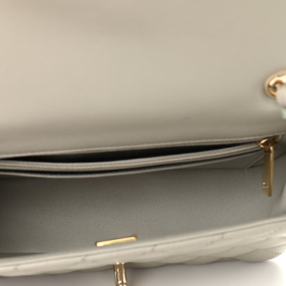 Chanel Lambskin Quilted Mini Rectangular Flap Grey 5 of 10