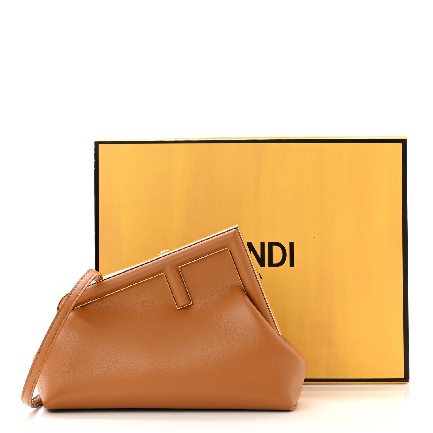 Fendi Shiny Nappa Small Fendi First Caramello 11 of 11