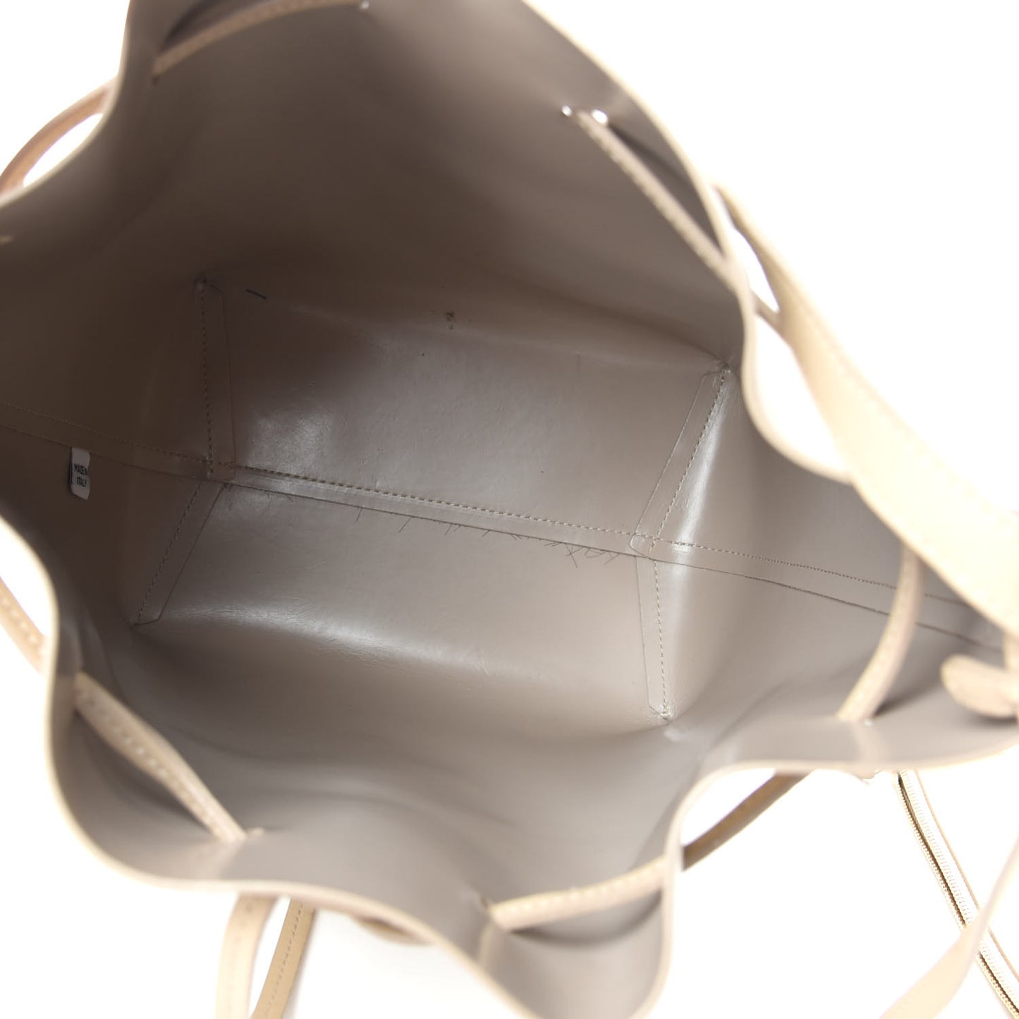 Calfskin Mini Bucket Bag Natural