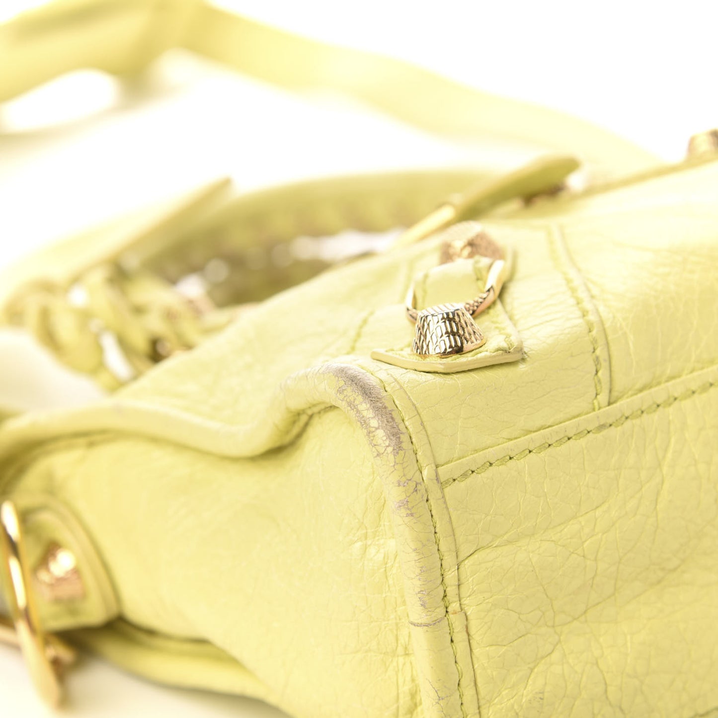 Agneau Giant 12 Gold Hardware Mini City Jaune Citronnade