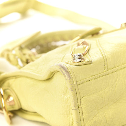 Balenciaga Agneau Giant 12 Gold Hardware Mini City Jaune Citronnade 9 of 18