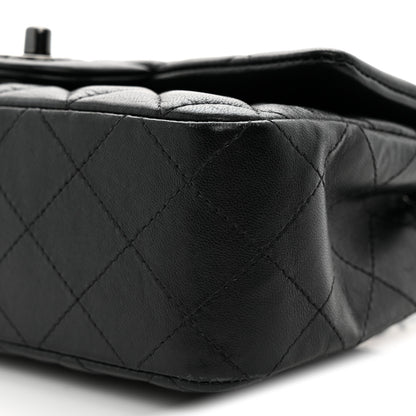 Chanel Lambskin Quilted Mini Rectangular Flap So Black 11 of 14