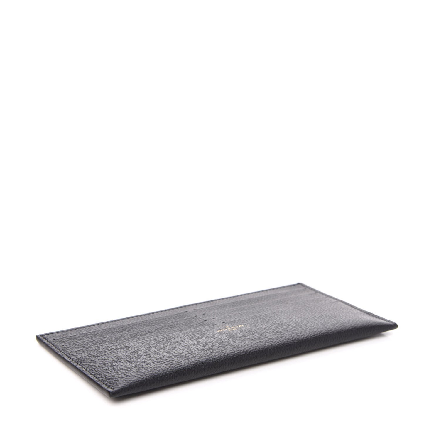 Calfskin Felicie Chain Wallet Card Holder Insert Black