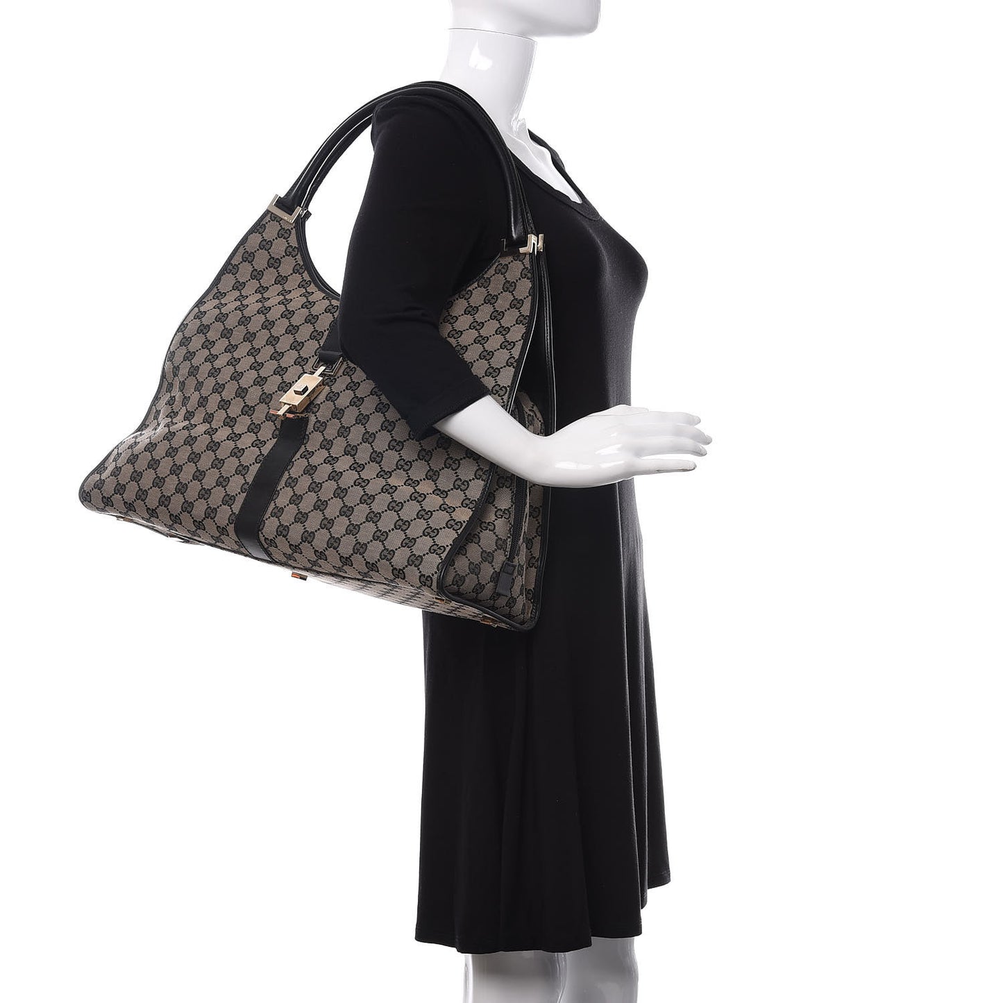 Monogram Jackie Shoulder Bag Navy