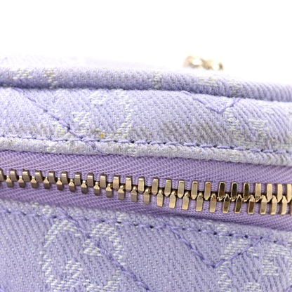 Gucci Denim GG Monogram Nano GG Marmont Vanity Bag Light Purple 11 of 11