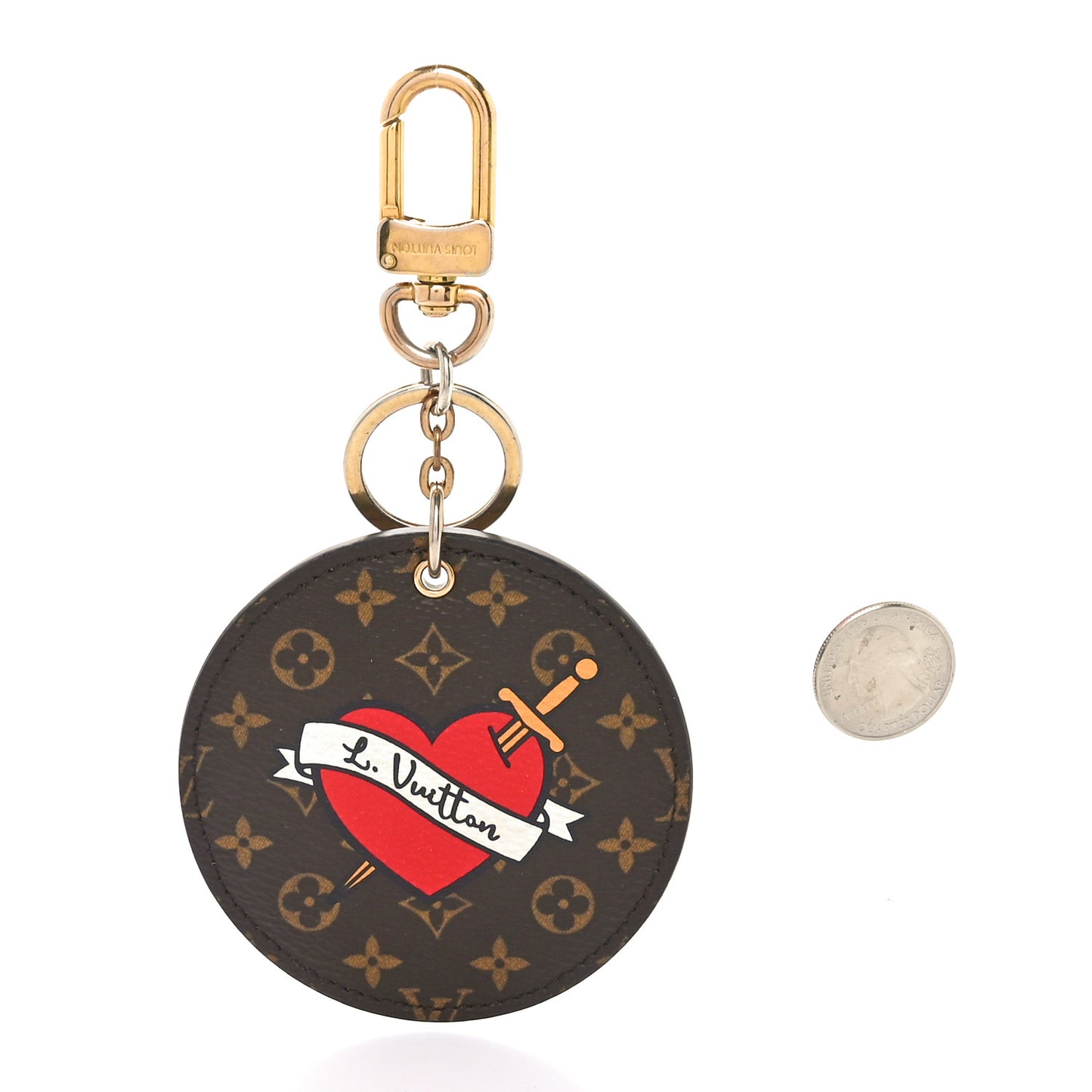 Monogram Patches Bag Charm Key Ring