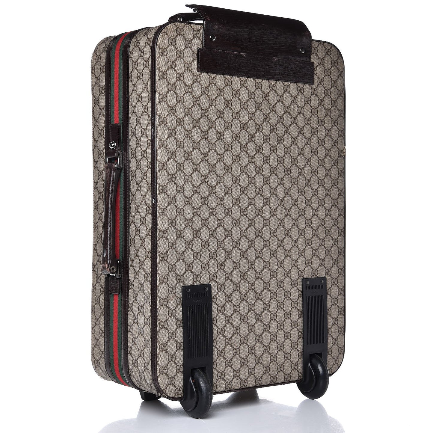 GG Plus Monogram Small Web Trolley Brown