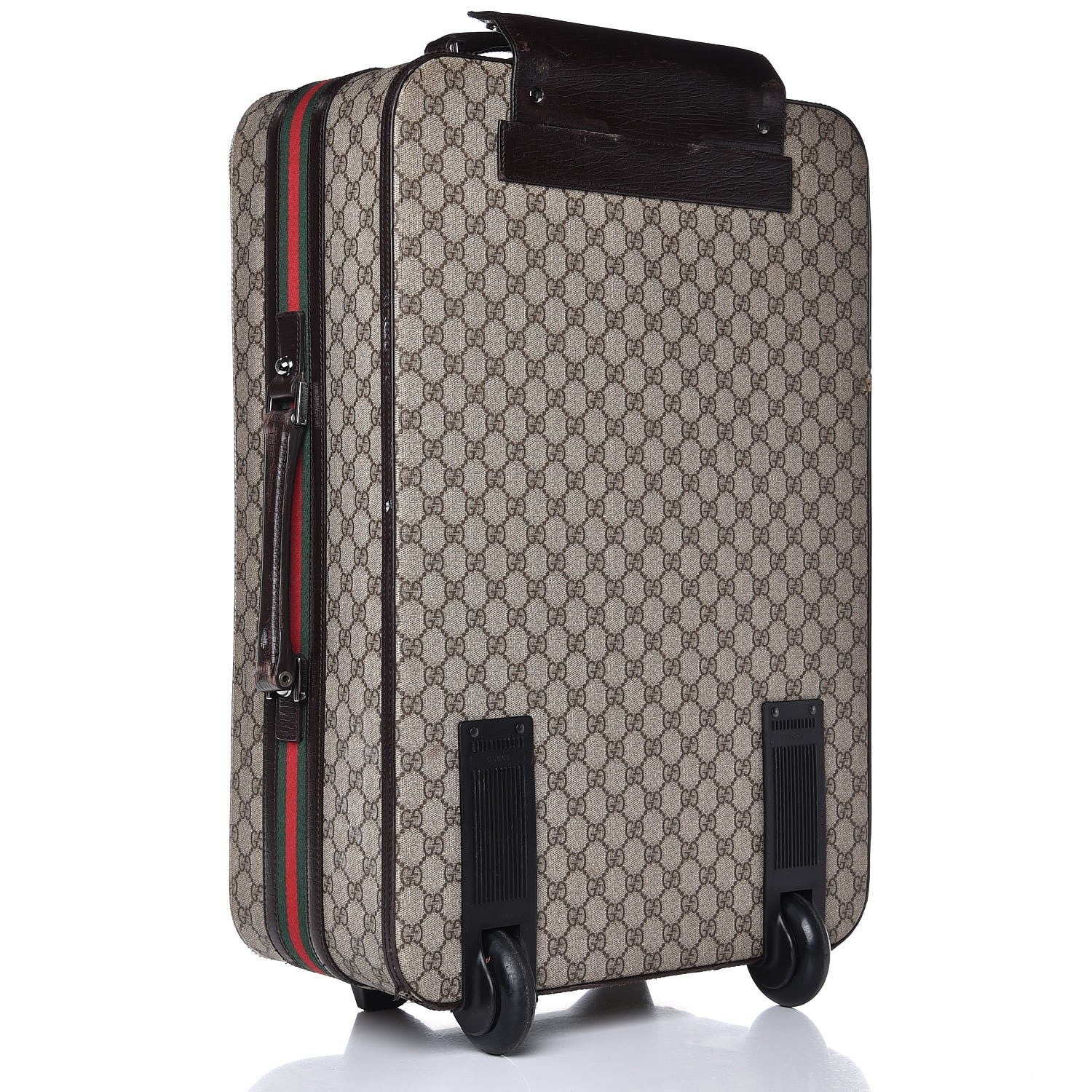 Gucci GG Plus Monogram Small Web Trolley Brown 3 of 41