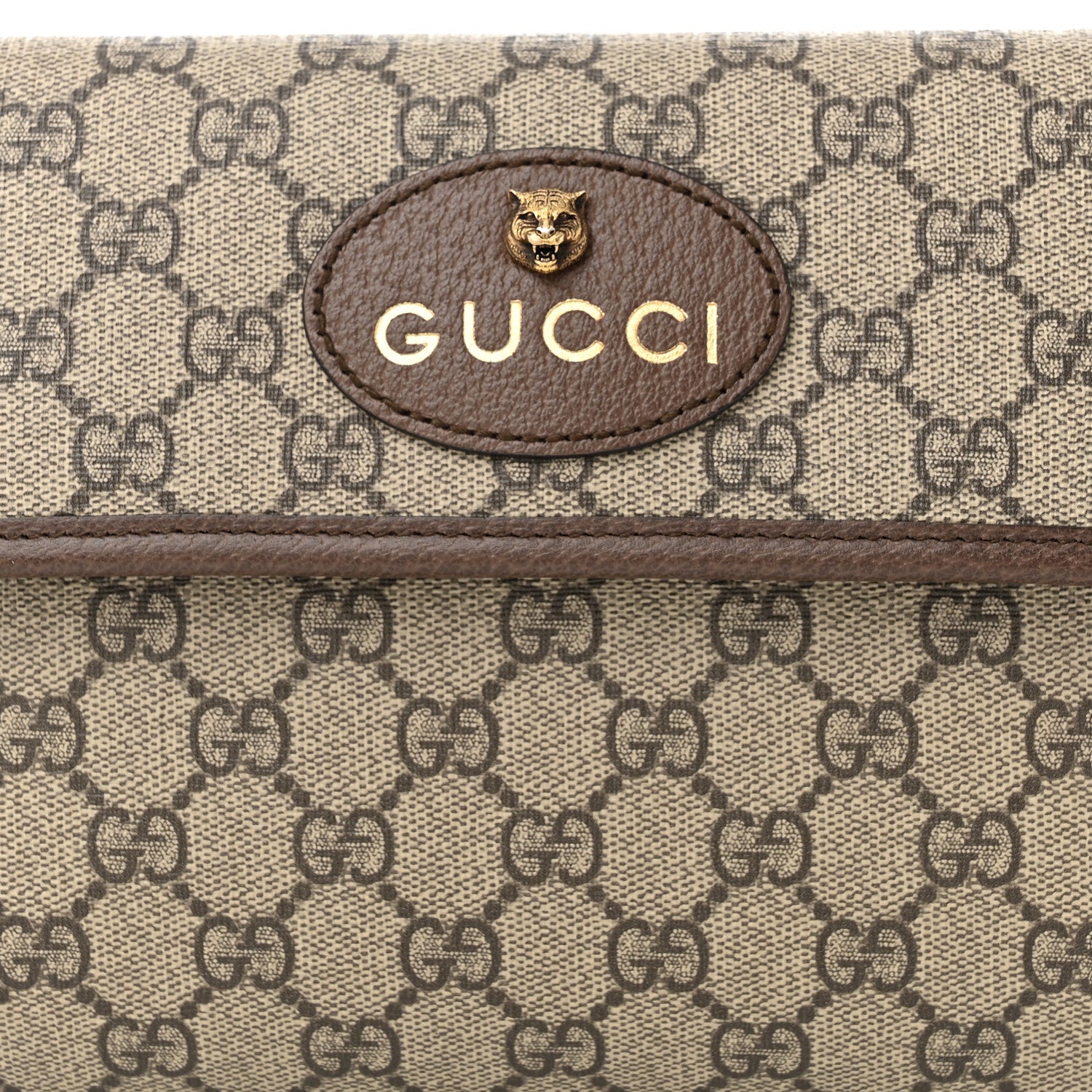 Gucci GG Supreme Monogram Neo Vintage Web Belt Bag Brown 8 of 11