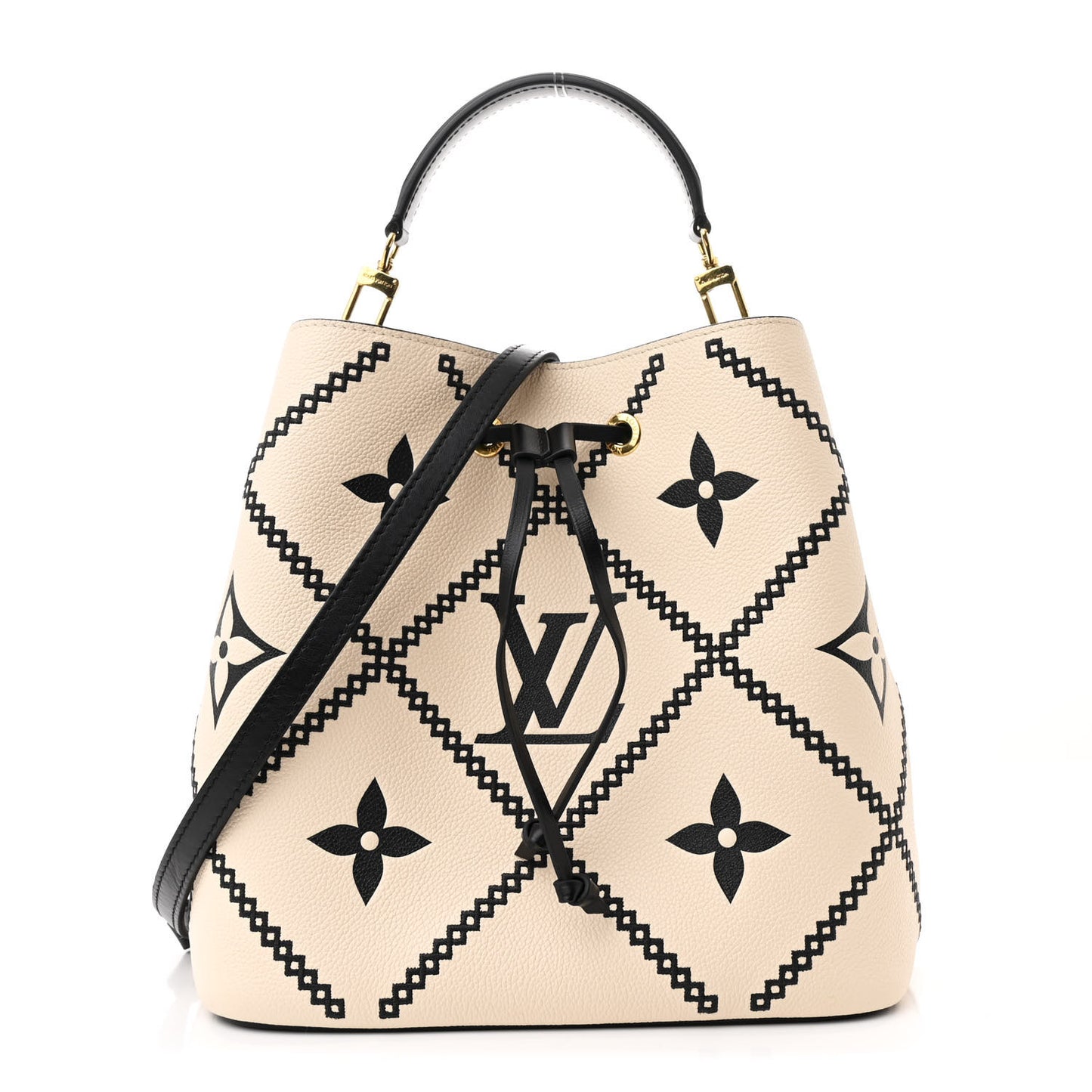 Empreinte Monogram Giant Broderies Neonoe MM Cream Black