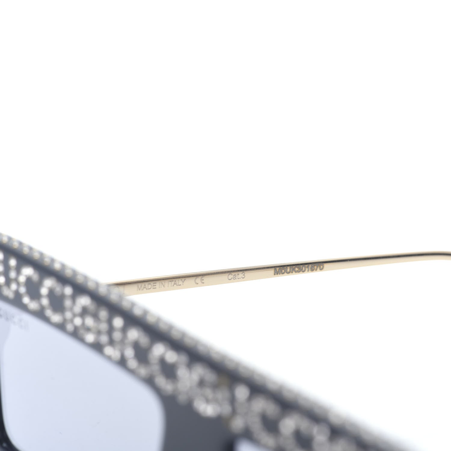Gucci Acetate Crystal Mask-Frame Sunglasses GG0431S Black 6 of 8