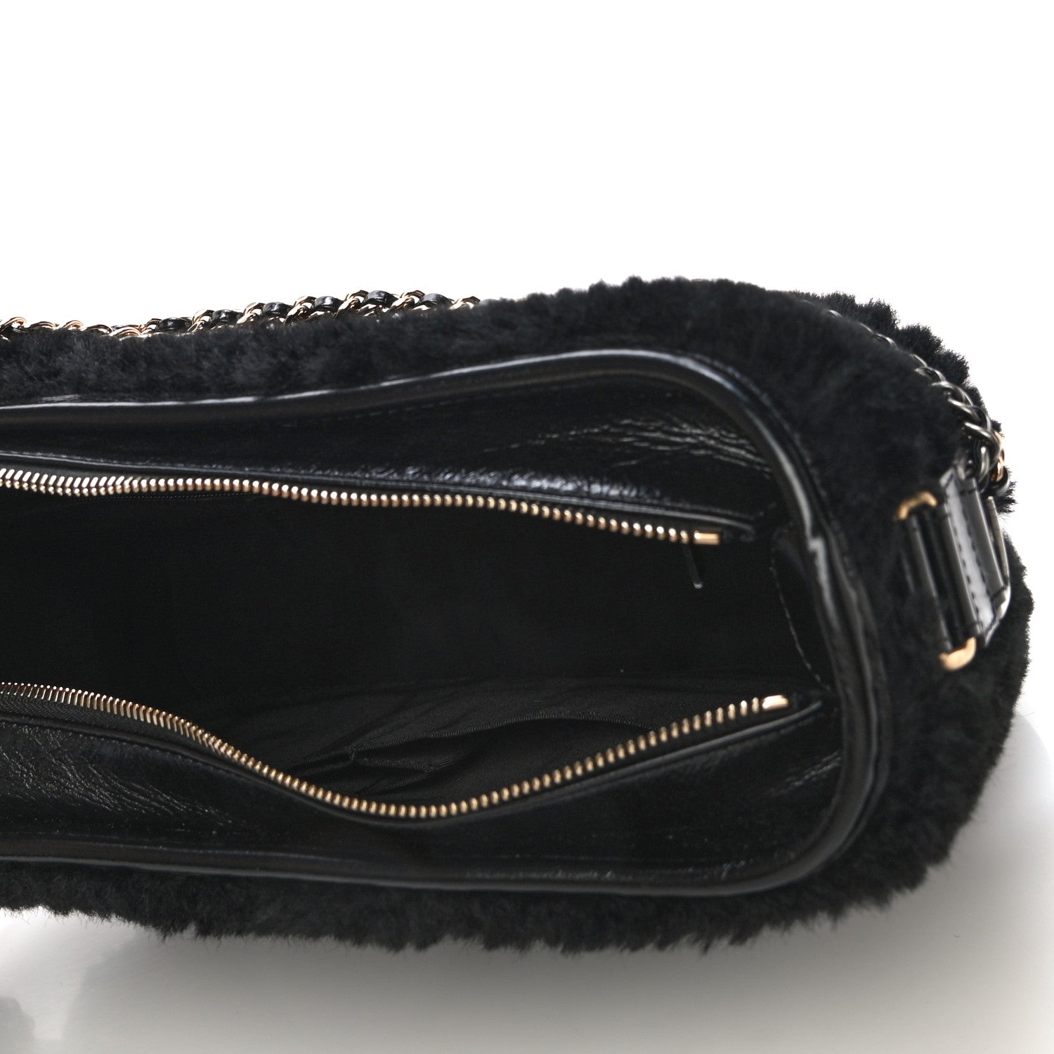 Chanel Shearling Medium Gabrielle Hobo Black 5 of 11