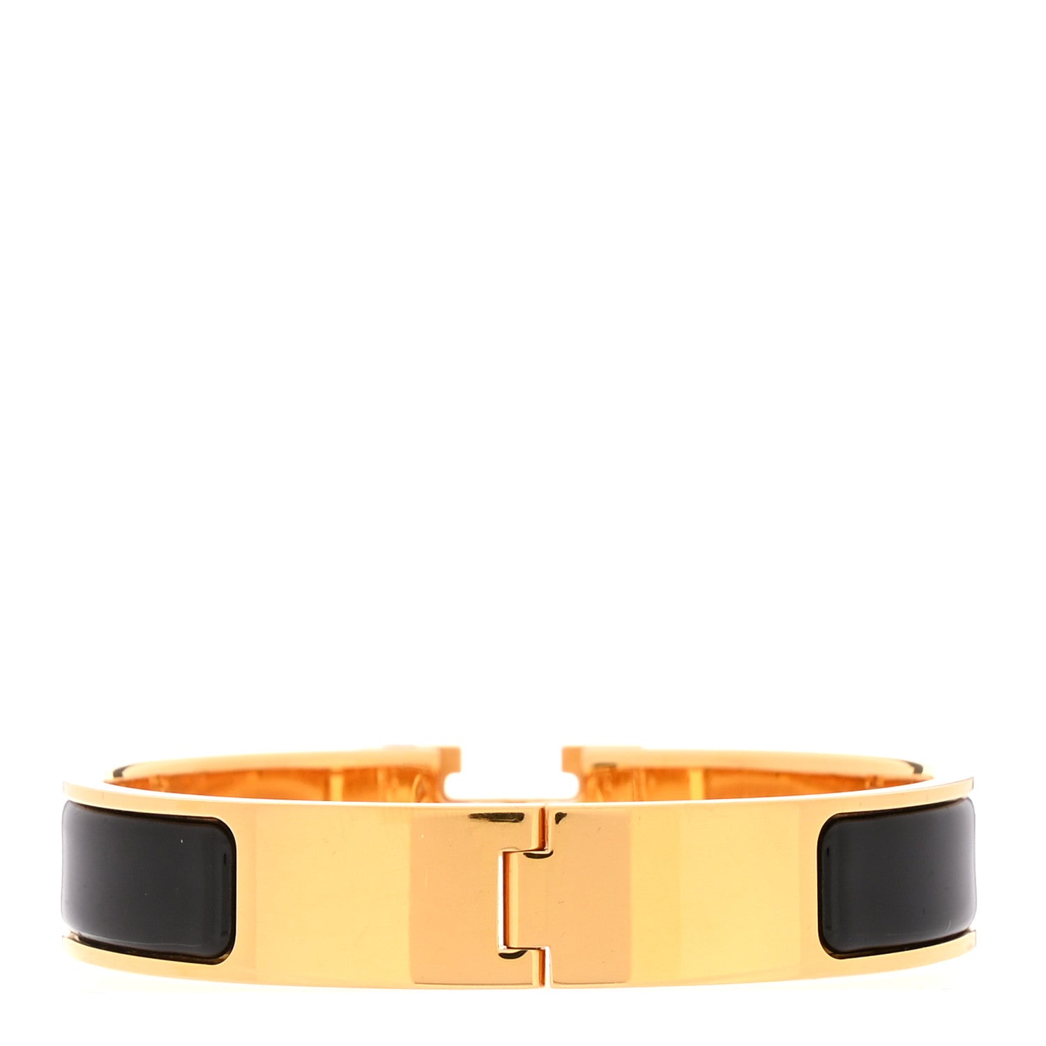 Hermes Enamel Narrow Clic Clac H Bracelet PM Black 3 of 5