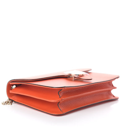 Gucci Dollar Calfskin Interlocking G Shoulder Bag Sun Orange 4 of 9