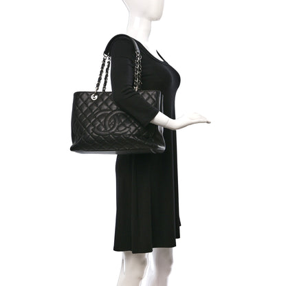 Chanel Caviar Quilted Grand Shopping Tote GST Black 2 of 11