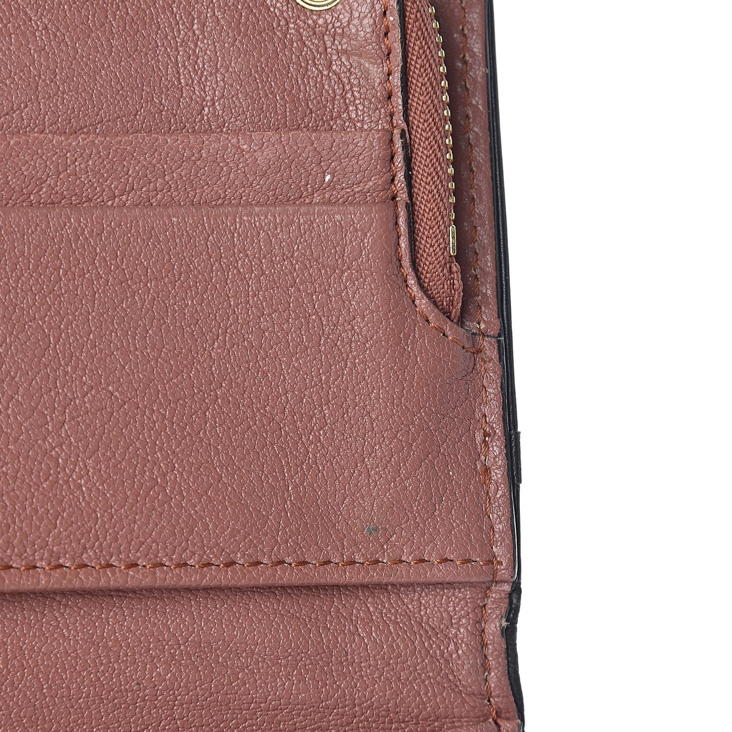 Grained Calfskin Portefeuille Wallet Romantic Mauve