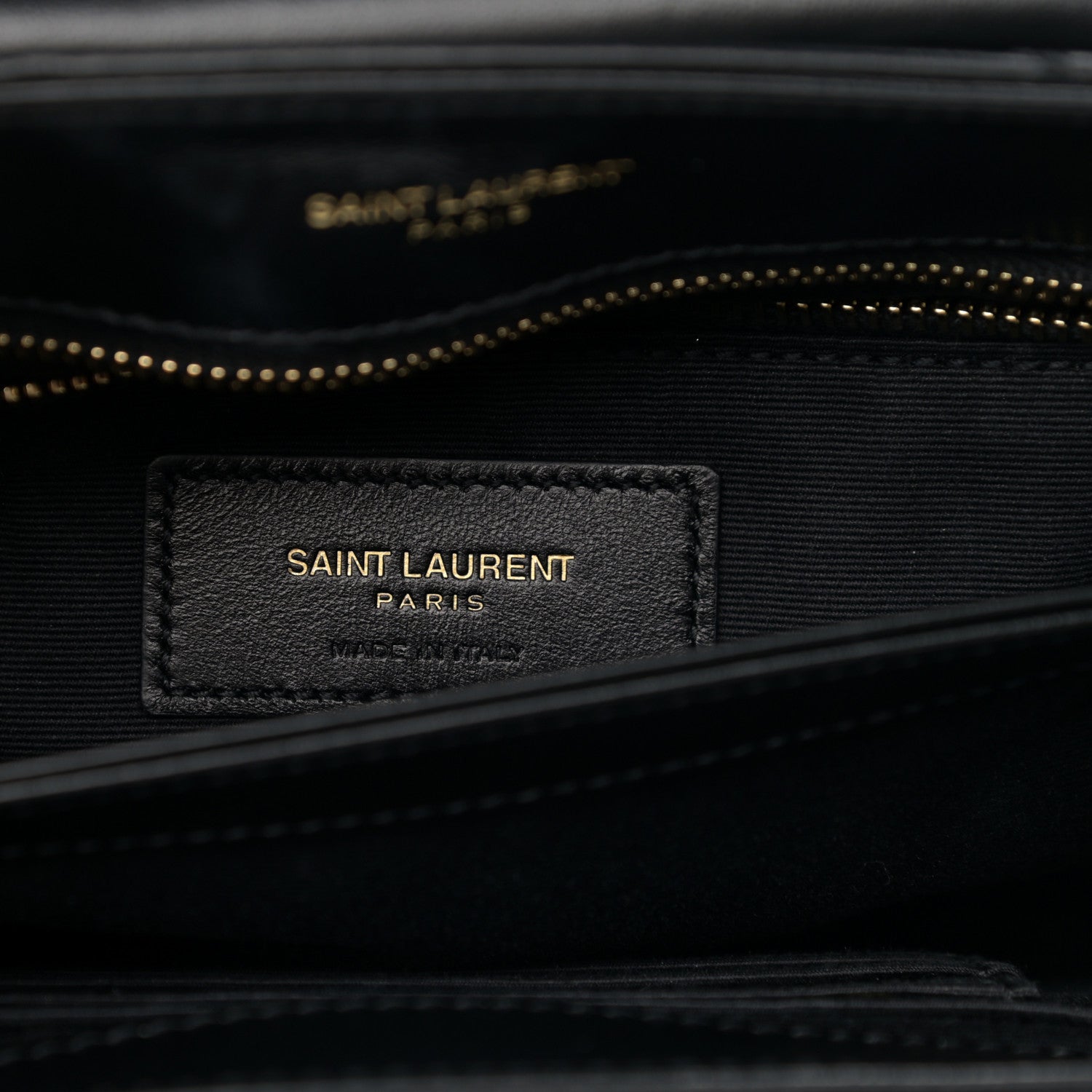 Saint Laurent Calfskin Y Quilted Monogram Toy Loulou Crossbody Bag Black 7 of 14