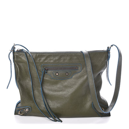 Balenciaga Veau Papier Highlight Neo Crossbody Vert Kaki 1 of 10