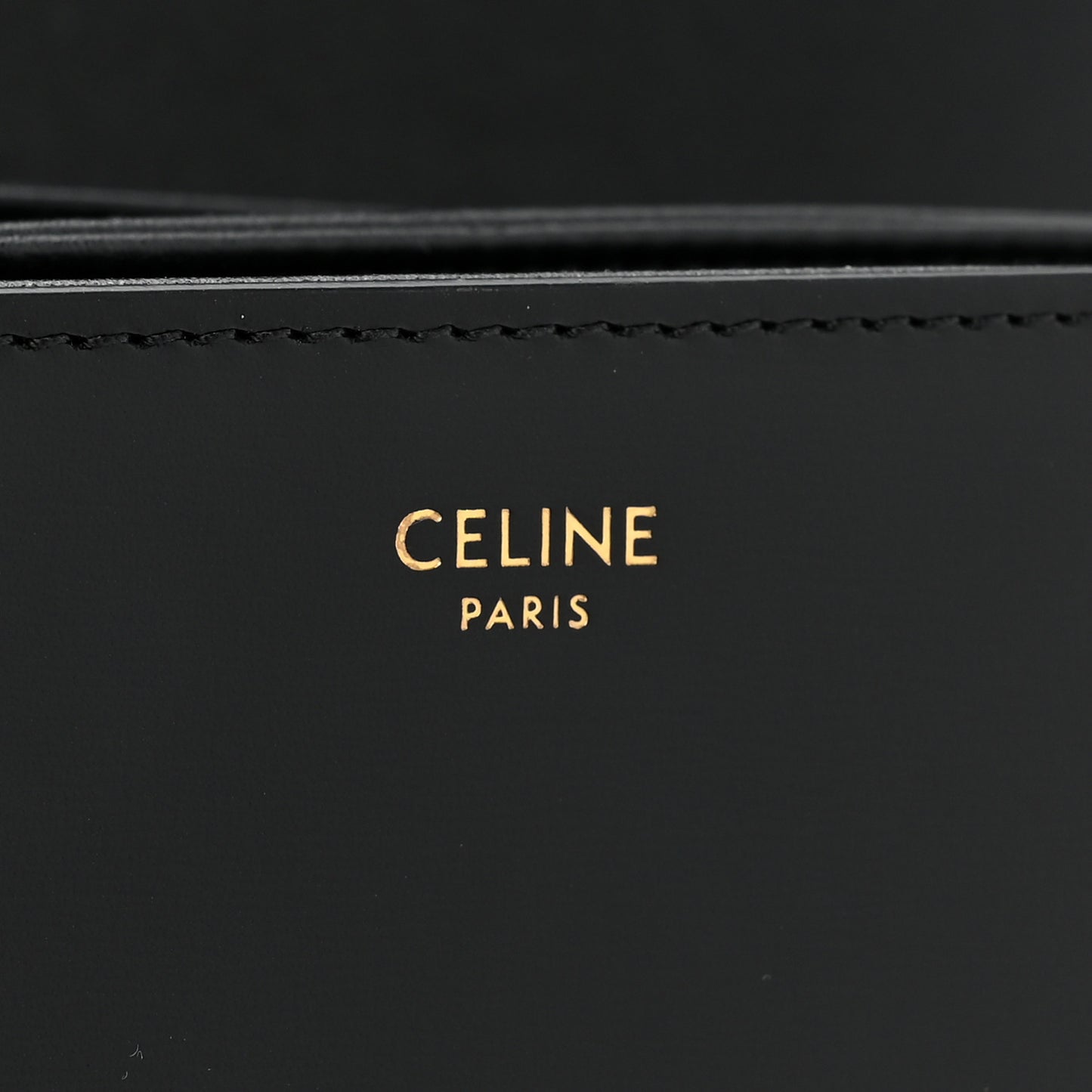 Shiny Calfskin Medium Triomphe Black