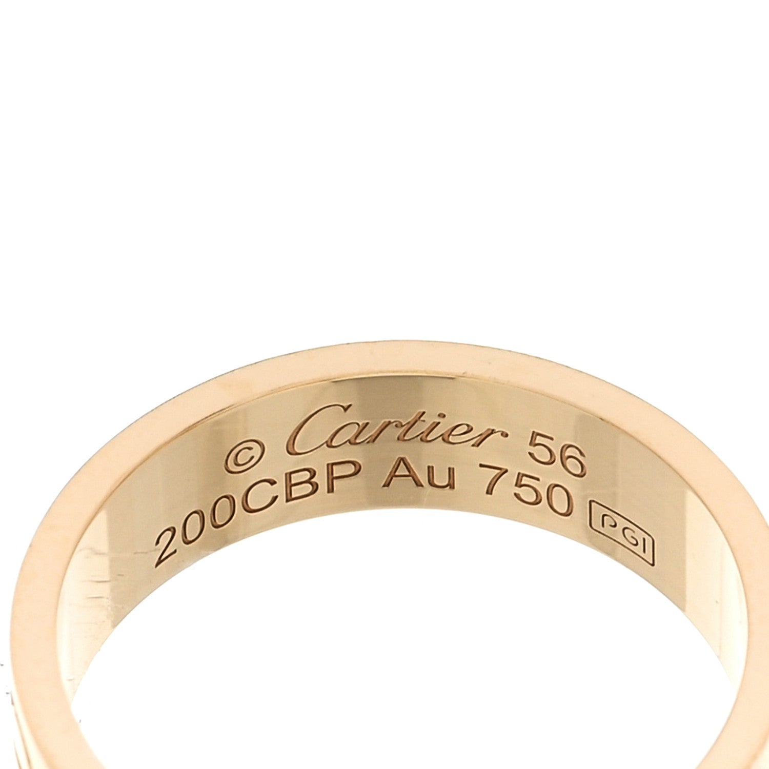 Cartier 18K Yellow Gold 5.5mm LOVE Ring 56 7.75 4 of 4