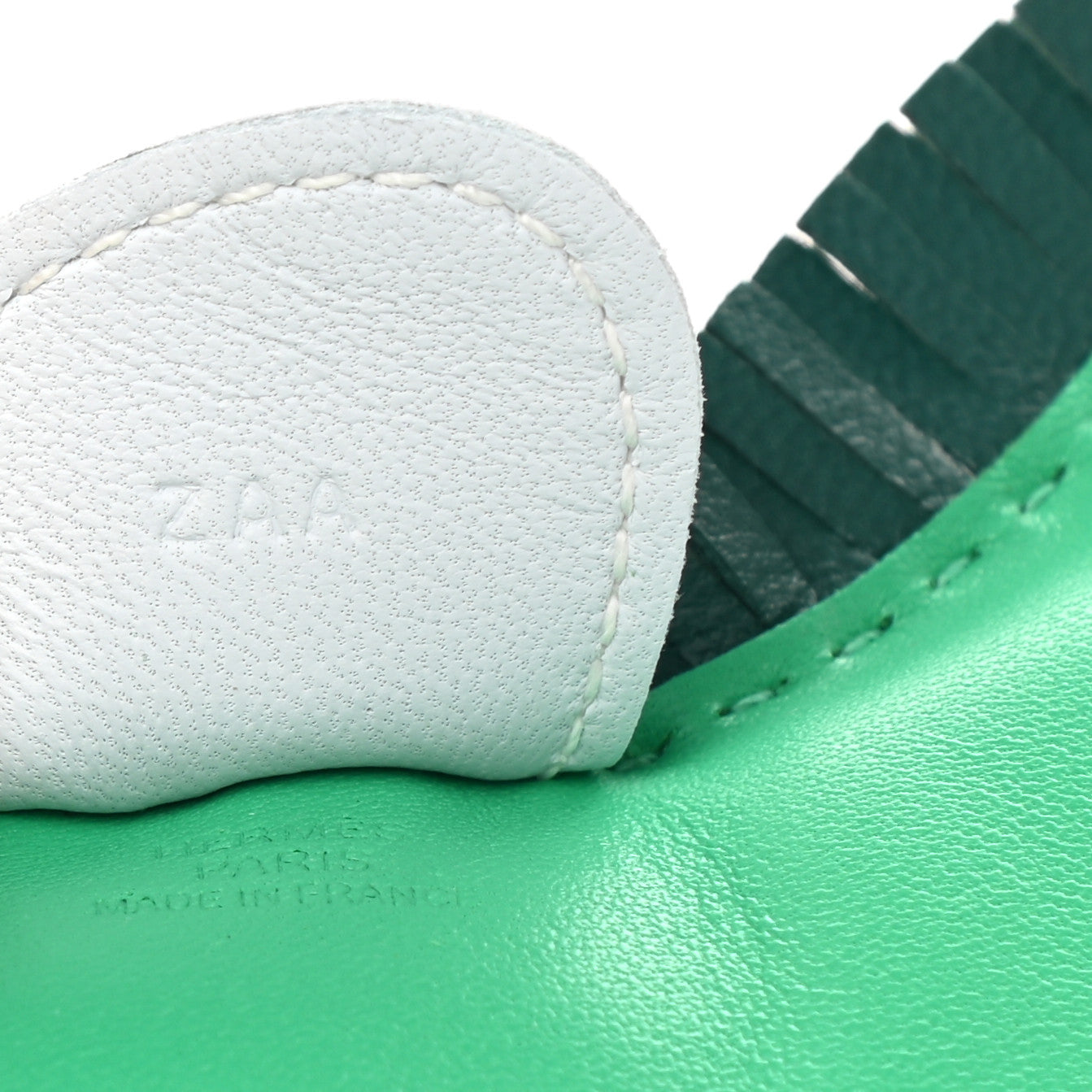 Hermes Milo Lambskin Grigri Rodeo Horse Bag Charm MM Menthe Malachite Brume 4 of 5