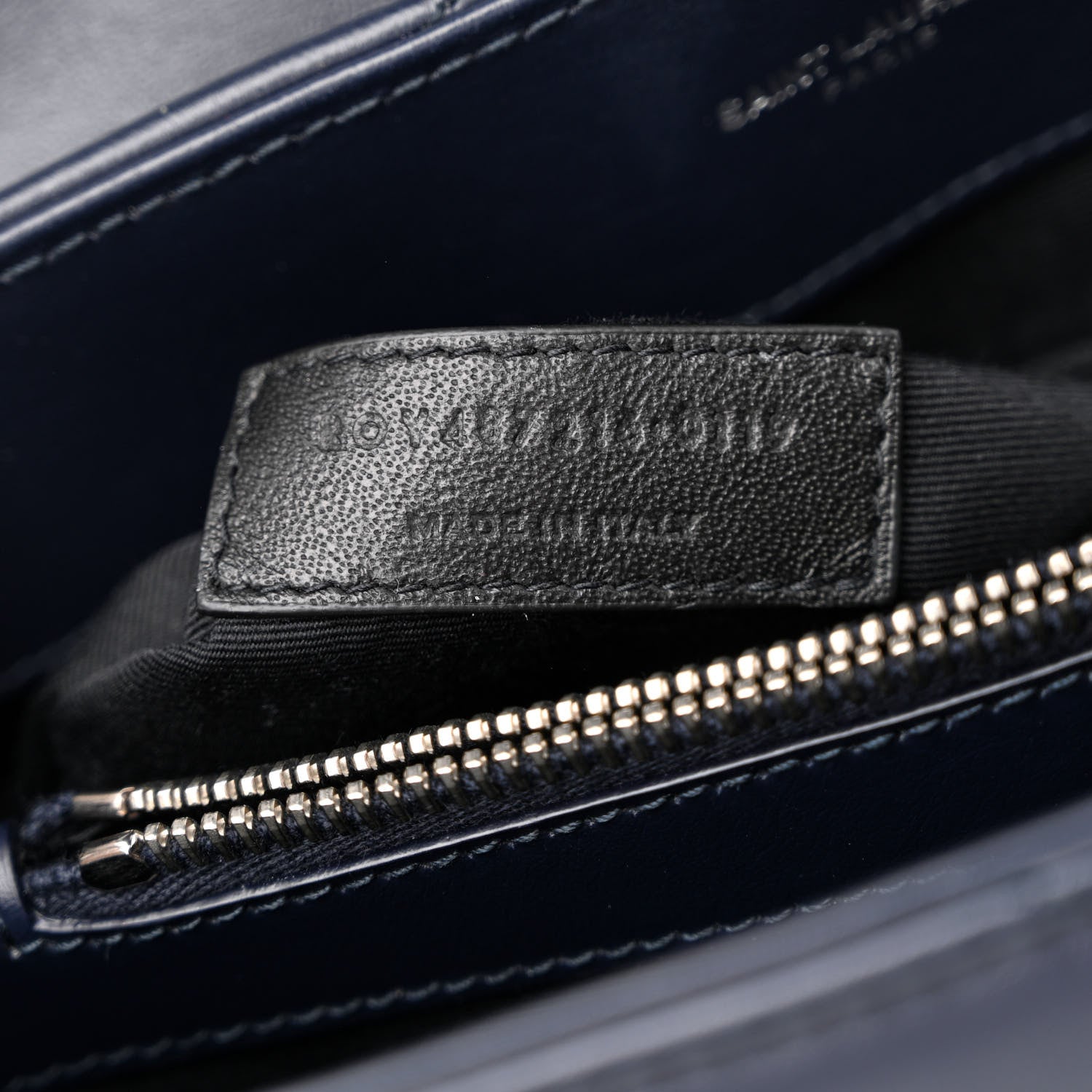 Saint Laurent Calfskin Y Quilted Monogram Medium Loulou Chain Satchel Medium Blue 7 of 11
