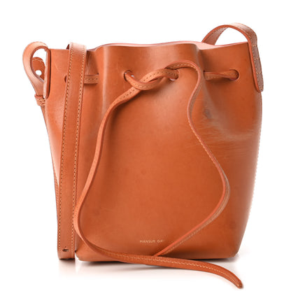 Mansur Gavriel Calfskin Mini Mini Bucket Bag Cammello Rosa 1 of 10