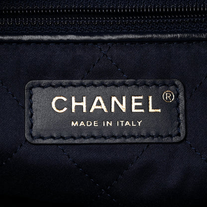 Chanel Shiny Calfskin Quilted Chanel 22 Navy Blue 8 of 11