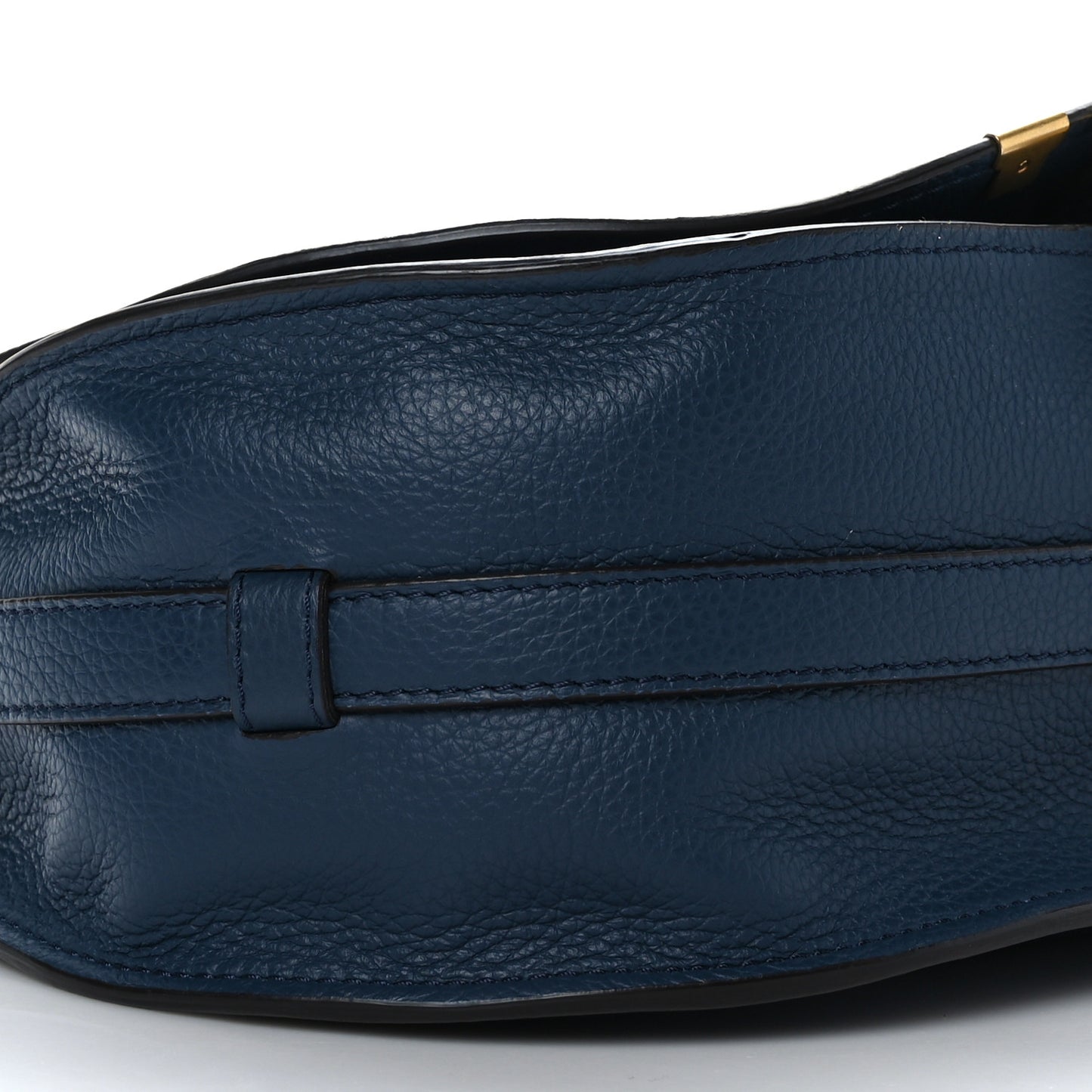 Calfskin Medium Marcie Round Crossbody Bag Navy