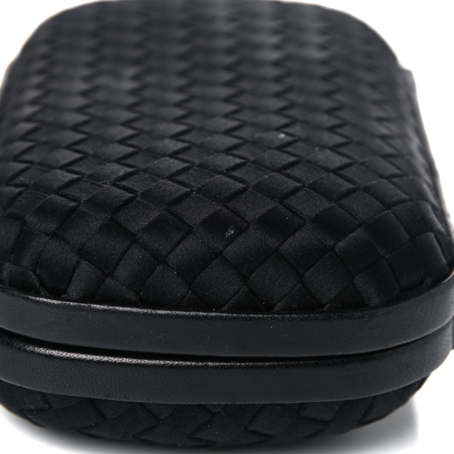 Bottega Veneta Satin Intreccio Impero Knot Clutch Black 14 of 18