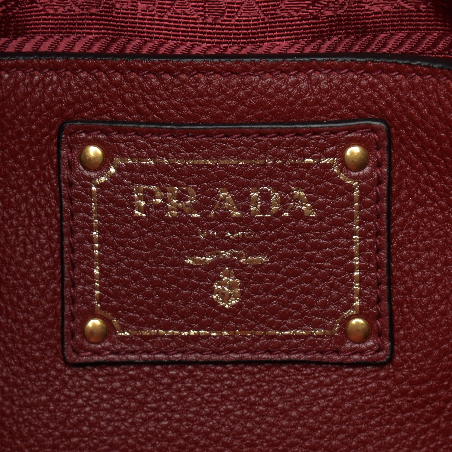 Prada Vitello Phenix Tote Rubino 6 of 10