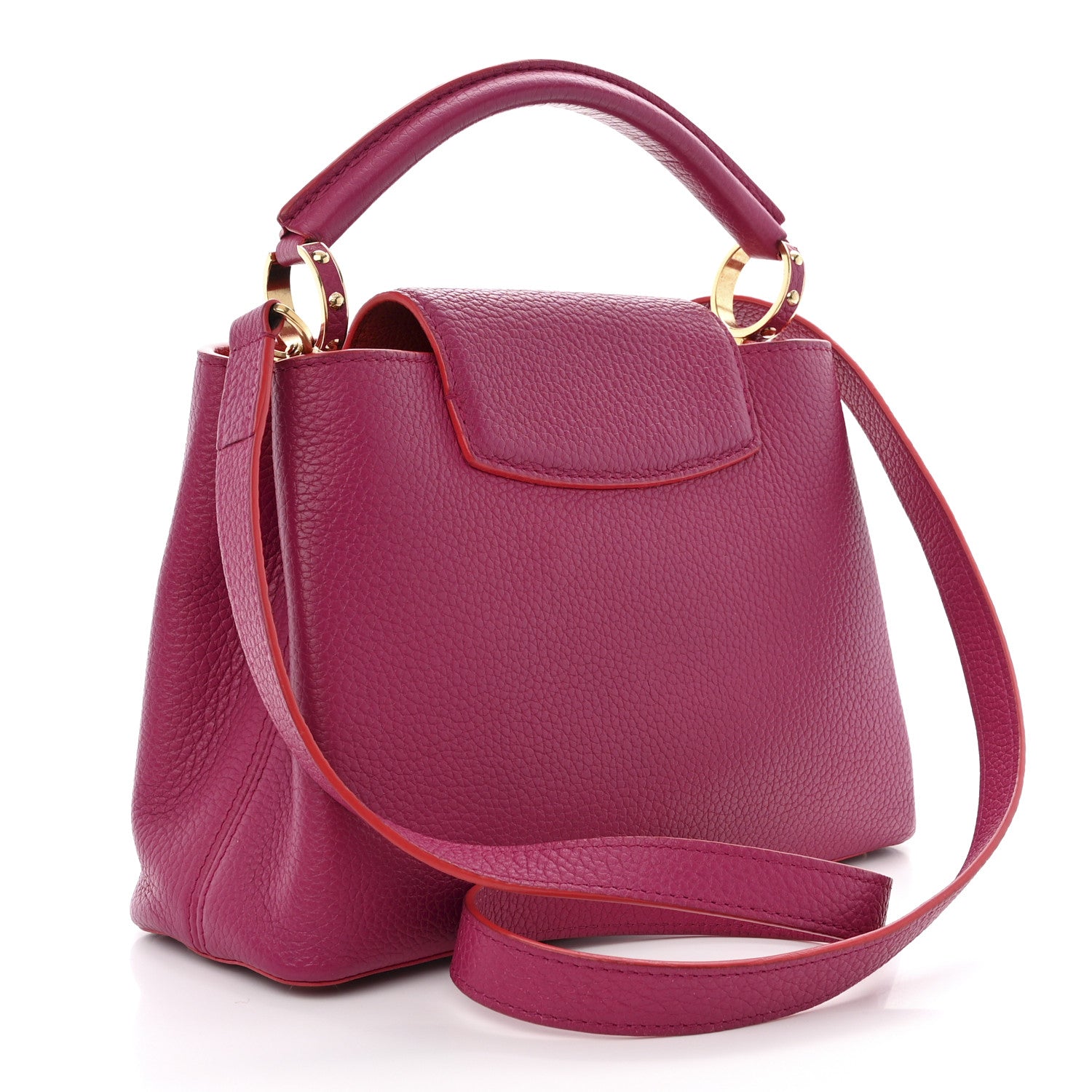 Louis Vuitton Taurillon Capucines BB Hibiscus Flamingo 3 of 9